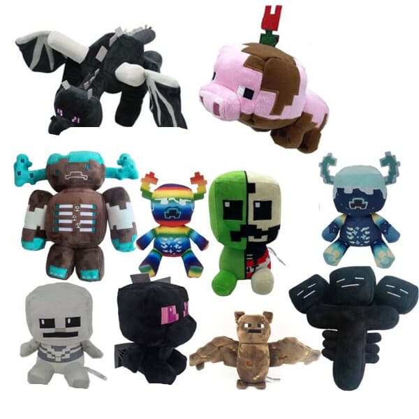 My-World MINECRAFT Creeper Enderman Fyllning Överdimensionerad Docka Gåvor Plysch Mjuka Leksaker 30cm Small Shadow Dragon