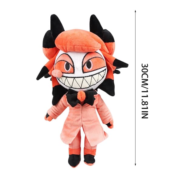 Anime Alastor Hazbin Hotel Figur Docka Fyllda Plyschleksaker Mjuka Leksaker Barnpresent A- 30cm