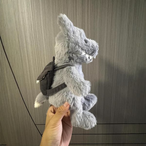 Jellycat Märkes Mjuka Leksaker Ryggsäck Varg BNWT Äkta Plyschväska