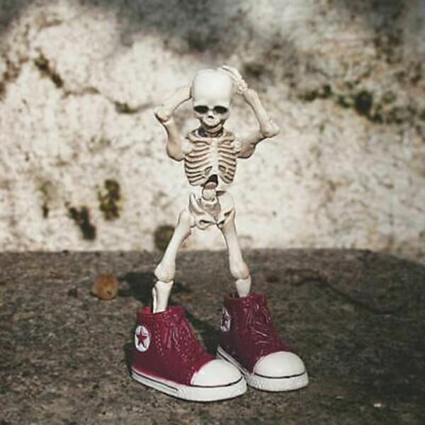 Skull Toy Pose Skelett Människokroppen Flexibel modell Docka Heminredning samla presenter