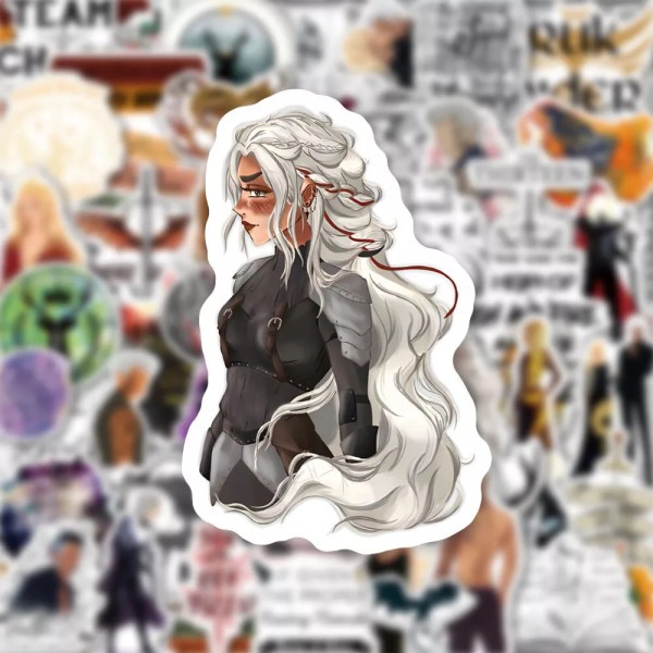 50 Throne of Glass Stickers Sigils Best Quoutes Character Hydro Flask Guitar Book