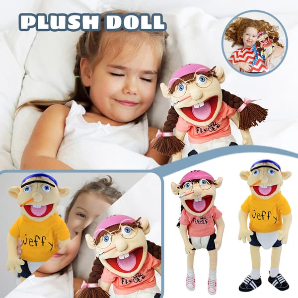 1-2 st Rolig Plyschleksak Tecknad Spel Gosedjur Julklapp Handdocka· mjuk C (2PC) Hand Puppet