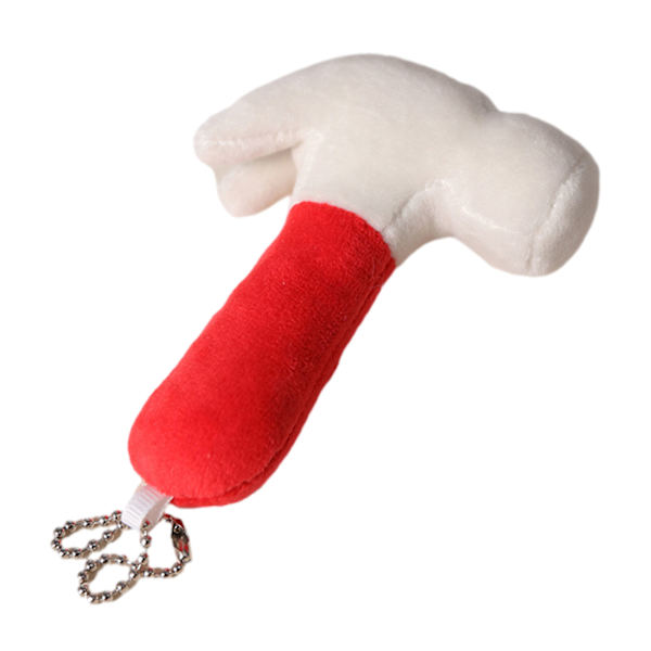 Mjukt Gosedjur Verktyg Skruvmejsel Tång Hammare Skiftnyckel Skruv Plyschdocka red+white # 1 PC