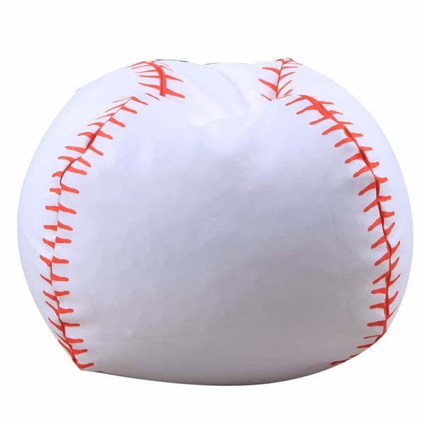 Stor Sittsäck Gosedjur Leksaksförvaringsstol Barn Klädförvaringspåsar Baseball 26''