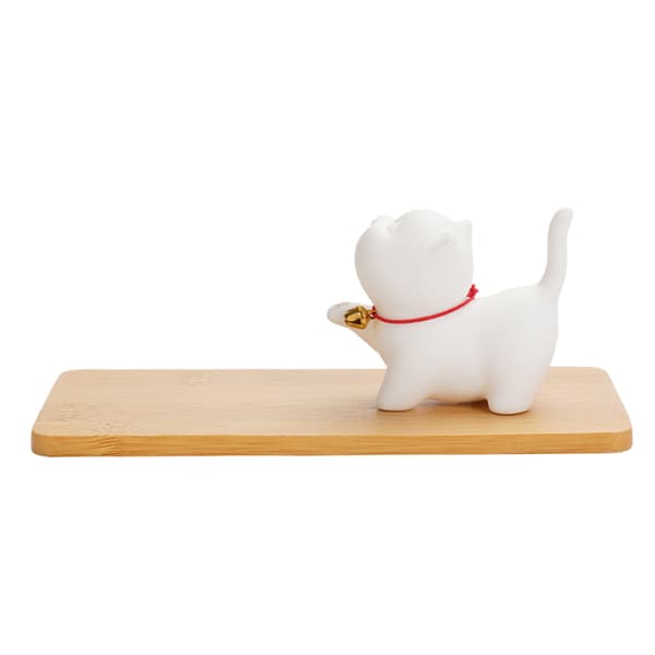 Söt Cat Rökelse Stick Hållare Med Ask Catcher Brännare Joss rökelse Stick Stand