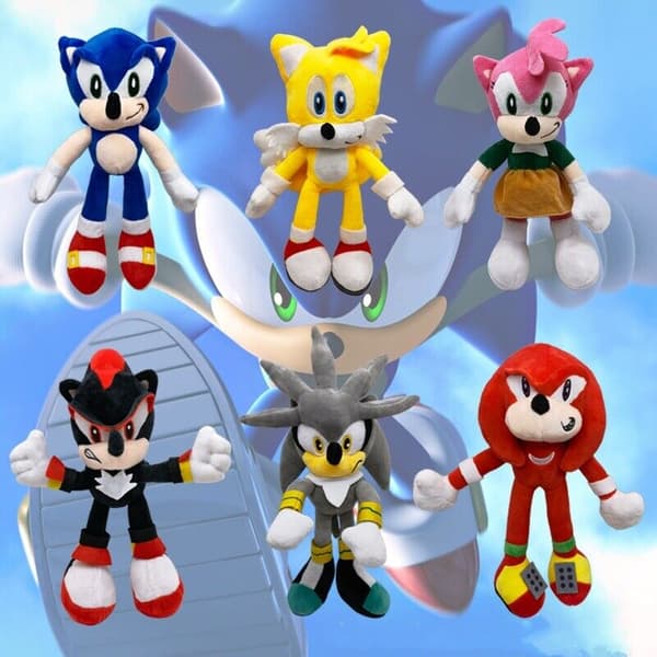 Sonic Super Sonic Mjuk Plyschleksak Talsnak Igelkott Docka Barn Docka Barnpresent 35cm Brez [125g]