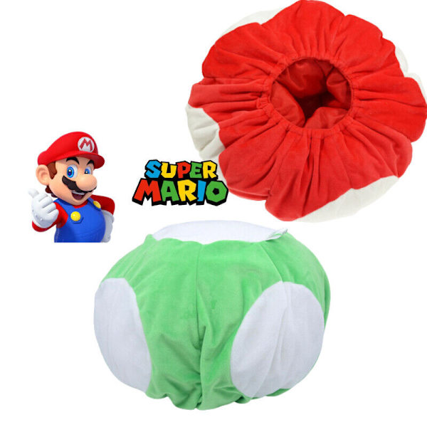 Mario And Super Mario Bros Lovers måste ha Cosplay Mushroom Hat Plyschleksaksdocka Red