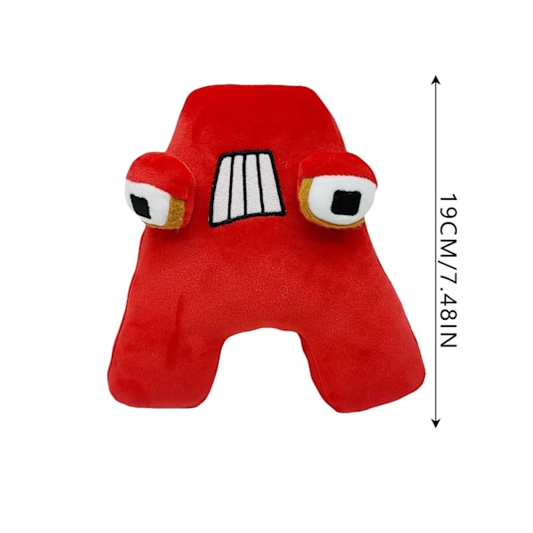 Barn Alfabet Lore Men är Plyschleksaker Gosedjur Plyschdocka Presenter Figurer U mjuk Key Chain