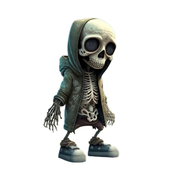 Coola Skelettfigurer i Resin Halloween Skelettfigur Dödskalle Skräckinjagande- C