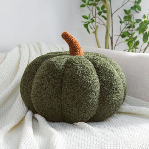 Mjuk Pumpakudde Pumpa Plyschleksak Soffkudde Halloween Dekoration Gåva Brown 28 cm
