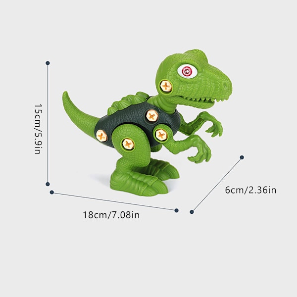 4st Take Apart Dinosaur set Leksaker för 3-8 år gamla pojkar, byggbyggnad