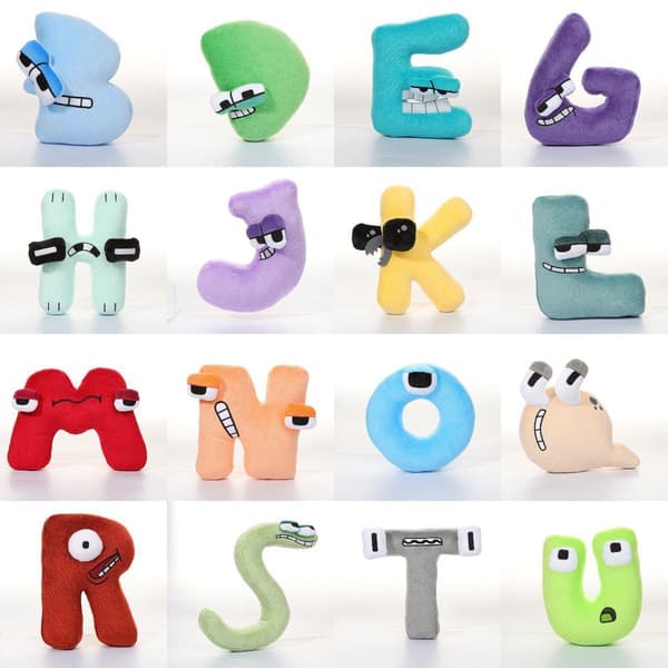 Alphabet Lore Bokstav A Plyschdockor Baby Pedagogiska Leksaker Heminredning Julklapp X