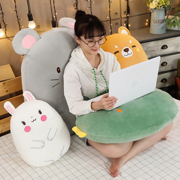 Squishmallows Plyschleksak Djur Kawaii Dinosaurie Unicorm Lejon Mjuk Julklapp för barn White rabbit 40CM