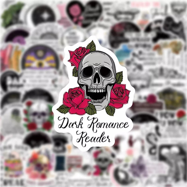 50st Dark Vampire Romance Booky Reader Quoutes Stickers Skateboard Laptop Kindle