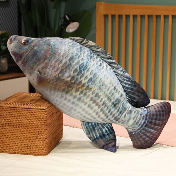 Fisk Ruda Mandarin Chub Mjuk Plyschleksak Teddy Fyllda Dockor Barn Bomull Purple dragon fish 30cm