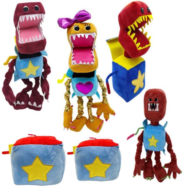 Tecknad Boxy Boo plyschdockor Projekt Boxy Boo Skräckspel Fyllda leksaker Barnpresent D