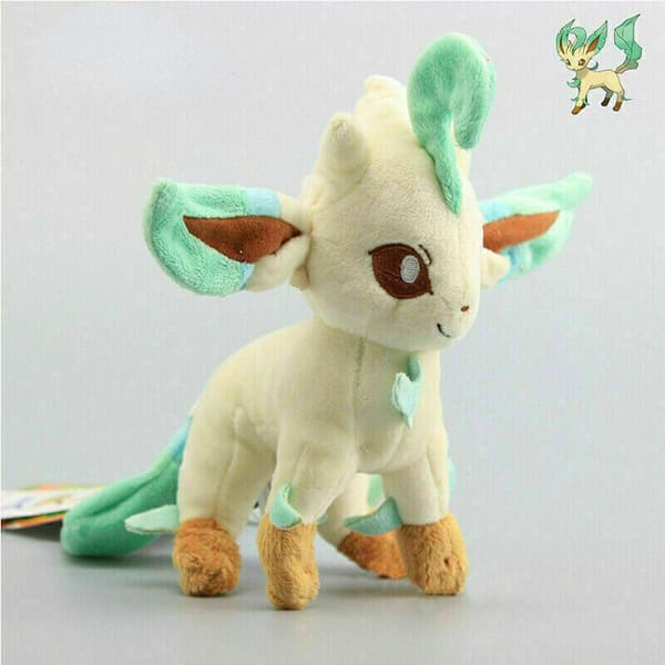 NYTT 7 Evolution av Eevee Plyschdocka Set Eeveelution Stående Mjuk Leksak Gåvor 9pcs