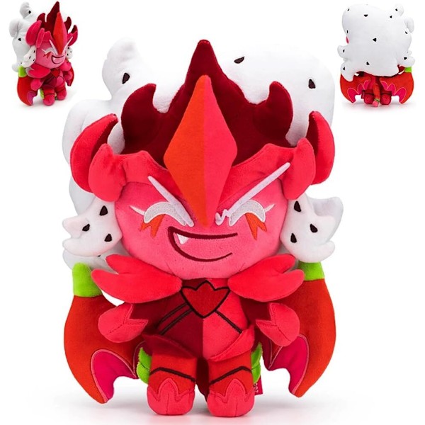 Shadow Milk Cookie Plyschleksak Docka Figur Spel Cookie Run: Kingdom Gosedjur- Pitaya Dragon Cookie