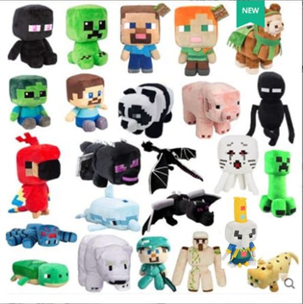 My World Mjukleksak Minecraft Gosedjur Nallar Spel Barn Fylld Kramleksak Present Barn 18cm Bee