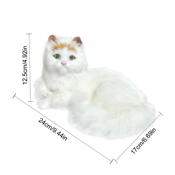 Realistiska persiska kattdjur Modeller Plyschleksak Barn Fyllda Fluffiga dockapresenter