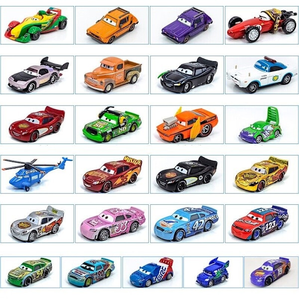 Disney Pixar Bilar 3:e Lot Lös Blixten McQueen 1:55 Diecast Modellbil Leksaker No. 11 of the third generation