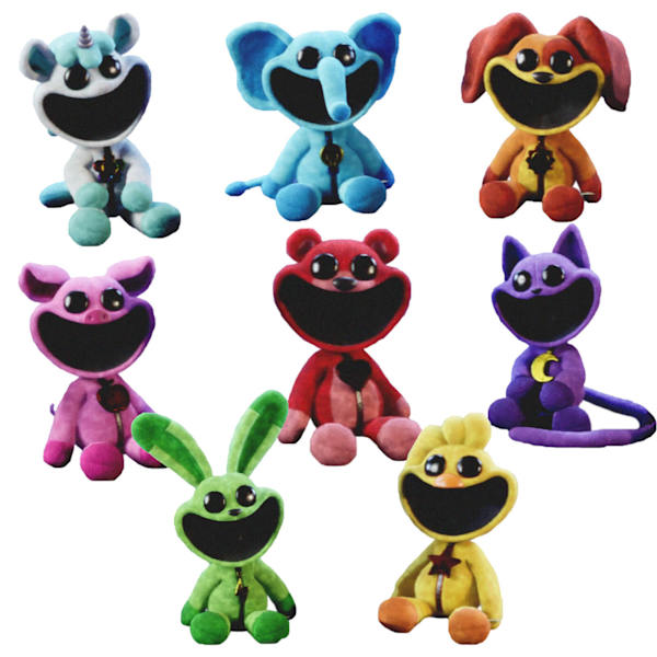 Poppy Playtime 3 Bobby's Game Time 3 Leende Djur Leende Djur Plyschdocka blue elephant