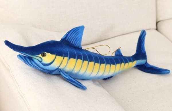39" Atlantic Blue Marlin Fish Kudde Gosedjur Plyschleksaker Docka Barnpresenter