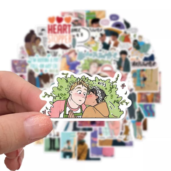 50 st Heartstopper Charlie Spring Nick Nelson Anteckningsbok Graffiti Teens Stickers