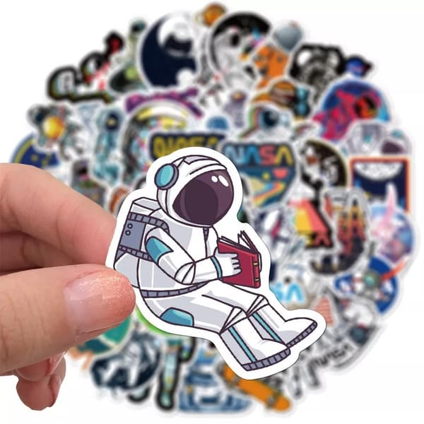 50 st NASA Space Astronaut Interstellar Travel Stickers Graffiti Skateboard Moon