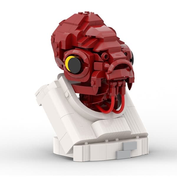 MOC Amiral Ackbar Byggklossar Star Wars The Black Series Samlarmodell