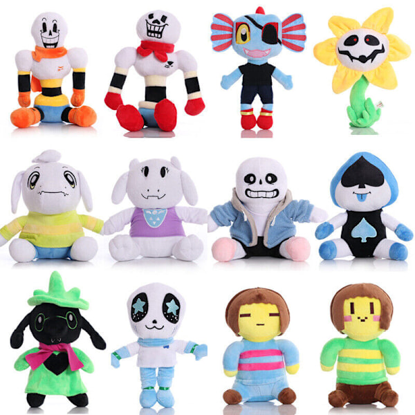 Deltarune Undertale Lancer Ralsei Asriel Plysch Figur Leksak Mjuk Fylld Docka Gåva Clothes Zombie 20cm