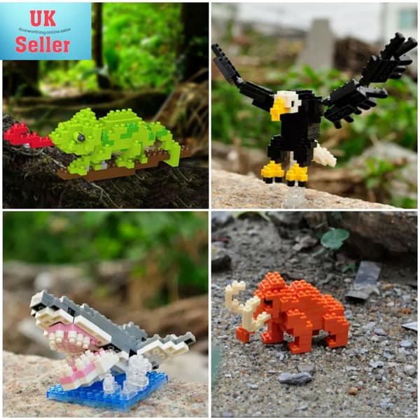 Mini Nano Micro Diamant Djur Byggklossar. Pedagogiska. Gör-det-själv. Gåva/Leksak. Lager Mammoth 123pcs