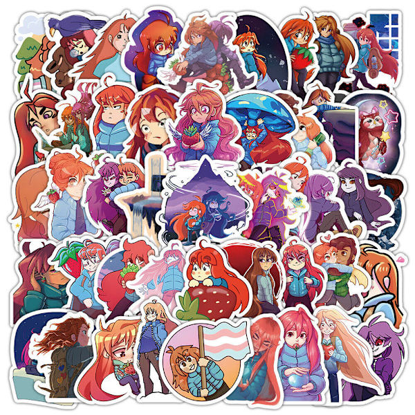 53X Celeste Game Character Stickers PS4 NS Mental Health Solution Hydro Flask