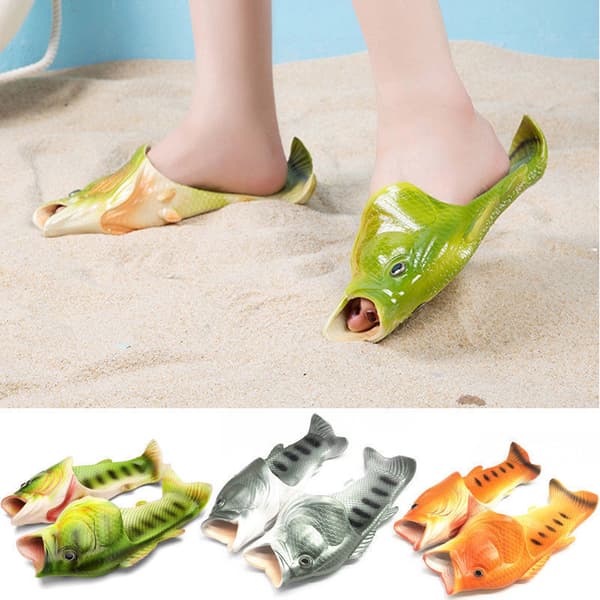 Fish Shower Sandaler Tofflor Roliga Strandskor Sandaler Bling Flip Flops Tofflor Red EU34/EU35
