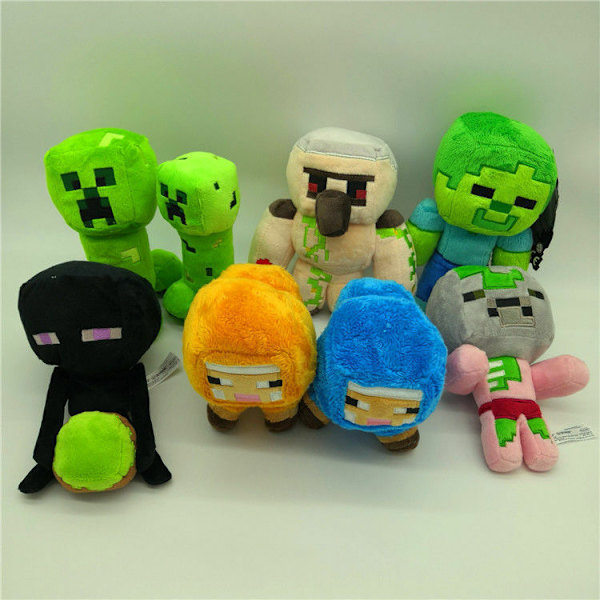 Minecraft MC Djur Kudde Plyschdocka Fylld Spel Mjuk Leksak för Barn Vuxen Gåva 18cm New Turtle