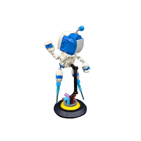 MOC Astro Bot Byggklossar med Ställ Spel Echnology Robot Modell Leksak 19 cm