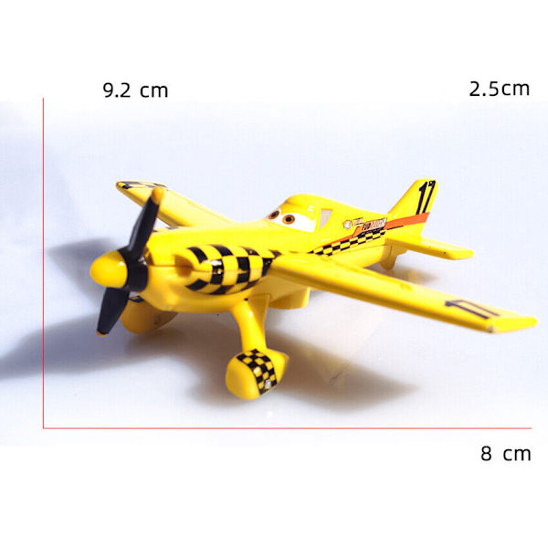 Disney Pixar Bilar Och Plan Lot Blixten 1:55 Diecast Modell Leksaker Gåva Lös Bil Yellow Bird
