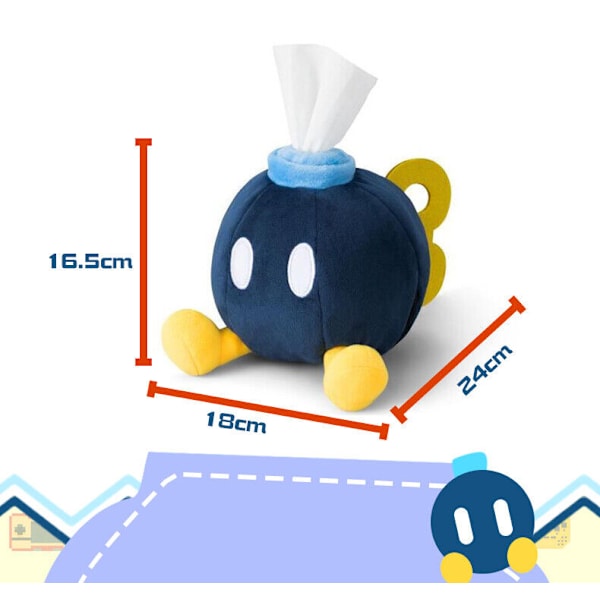 6.5 Super Mario Bros Tissue Box Plysch Dispenser Case