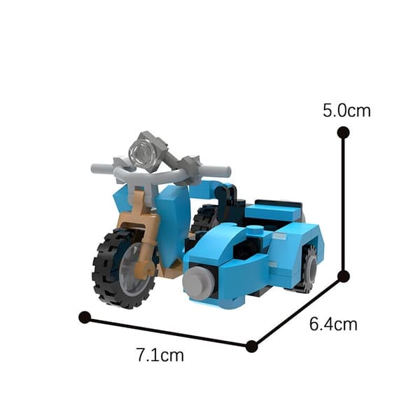 Moc Magic Film Hagrided Mini Motorcykel Byggklossar Bilmodell Barnklossar