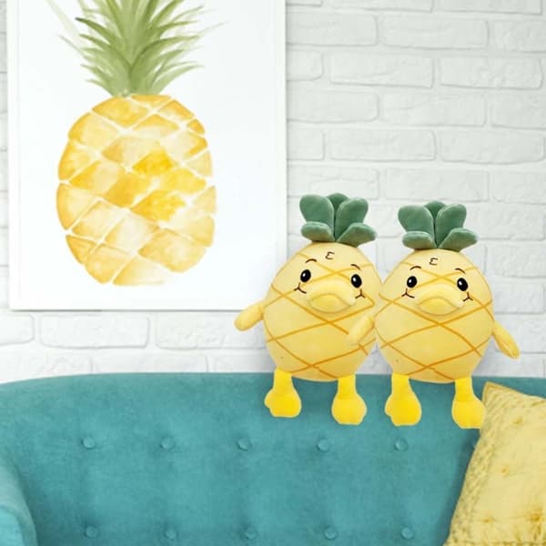 Fyllda leksaker Ananas Anka Plyschdocka Mjukdjur Ananas Plyschleksak