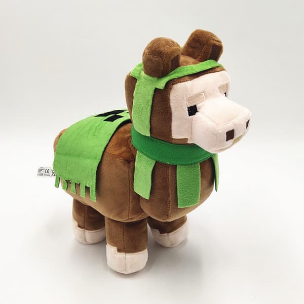 28 cm Stor Brun Häst Tecknad Minecraft Djur Plysch Mjukt Gosedjur Present