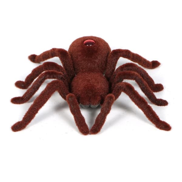 Fjärrkontroll Läskig Mjuk Skrämmande Plysch Spindel Infraröd RC Tarantula Leksak för Barn