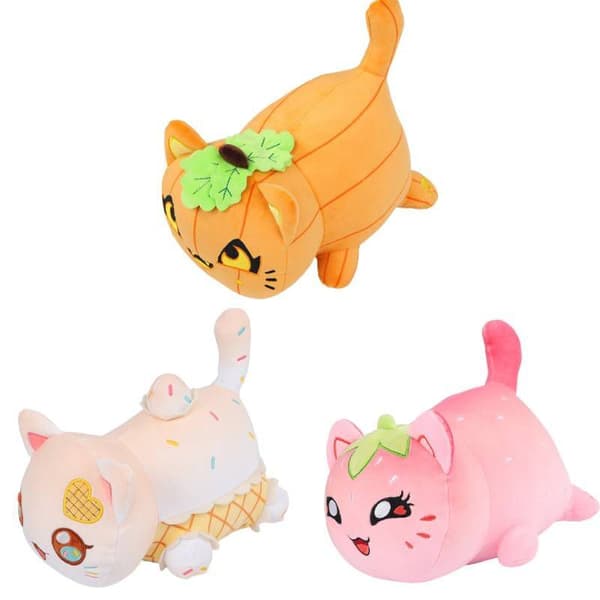 Meemeows Mat Aphmau Kattdocka Gosedjur Plyschdocka Donut Burger Fylld Present~ Creator