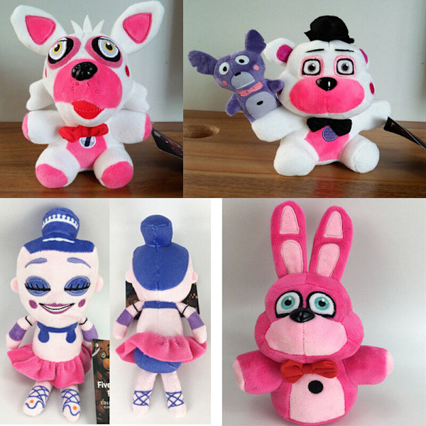 7 0 Five Nights at Freddy's FNAF Skräck Gosedjur Spel Barn Leksak Present Dockor mjuk Mangle (6inch)