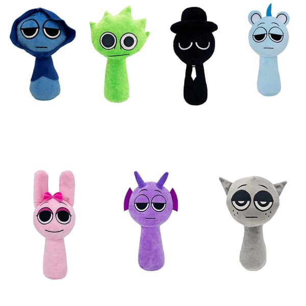 Incredibox sprunki Mjukdocka Leksak (23 cm) Jul Plyschleksak Gåva Pink One Size