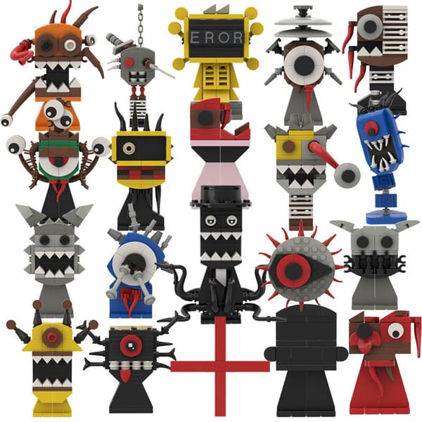 Nytt Incredibox Sprunki Figur Byggkloss Set Skräckspel Leksak av Tegelstenar Barnpresent P