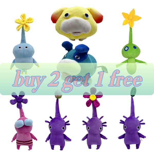 Pikmin ALL STAR Pikmin amp Ice pikmin 4 Plyschdocka Gosedjur green