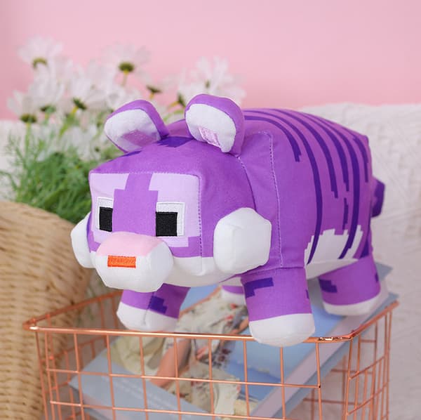 Minecraft Plyschdocka Mjukt Gosedjur 35cm Mönstrad Tiger Födelsedagspresent för Barn