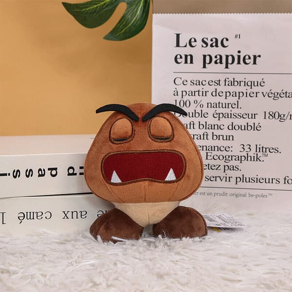 5 Super Mario Bros plyschleksaker Djur Goomba fyllda docka Födelsedagspresenter