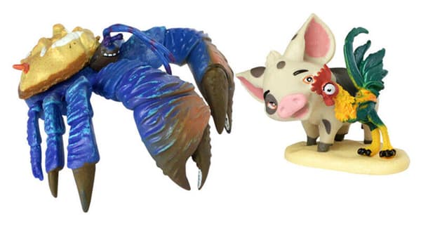 10 st Moana figurdocka set statyettleksaker Cake Topper Samlarbara barnpresenter